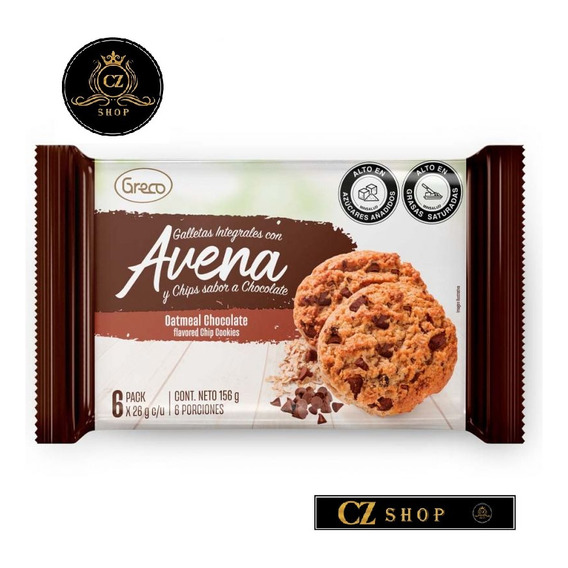 Galleta Greco Avena X6u/ 156g - Kg a $6