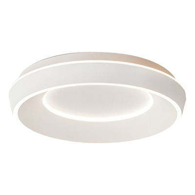 Plafon Moderno Led Oslo-m 78w Calido 50cm Blanco