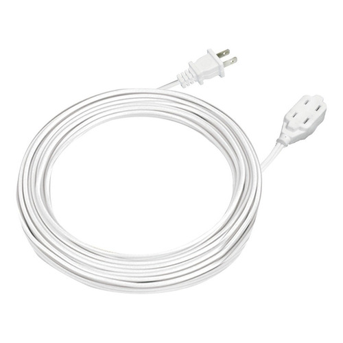 Multicontacto de 3 tomas Adir 974 color blanco largo del cable de  2m 13A