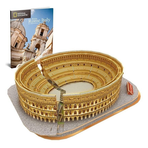 El Coliseo Roma Puzzle 3d Natgeo 131 Piezas Cubicfun 