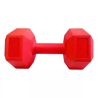 Mancuerna Hexagonal 4kg Pvc Rojo Body Pump Army Fitness