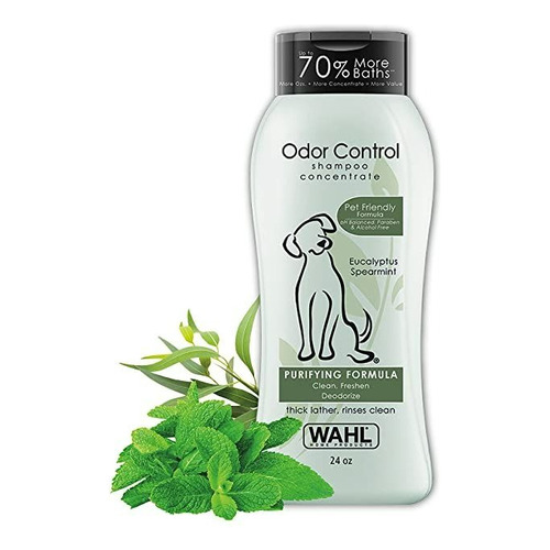 Shampoo para mascotas Wahl Odor Control fragancia Menta Verde Eucalipto