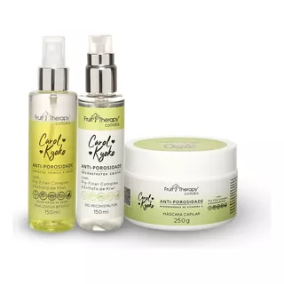 Kit Carol Kyoko Anti-porosidade Máscara + Gel + Finalizador 