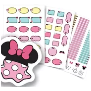 Etiquetas Escolares Minnie Mouse Personalizadas Kit Jumbo