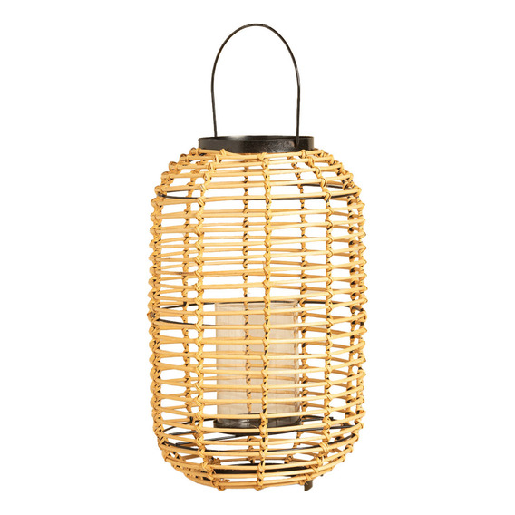 Fanal Rattan Y Metal Grande Color Natural