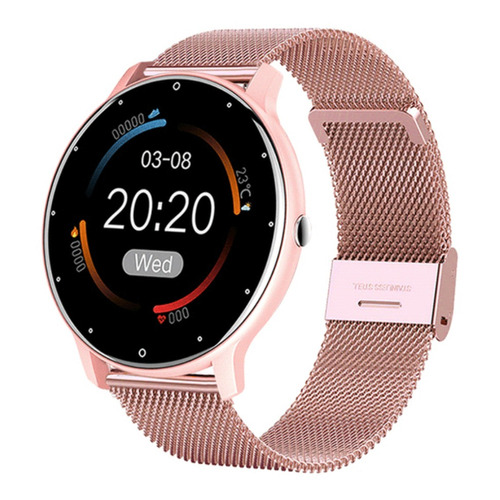 Smartwatch Lige BW0223 1.28" caja 45mm pink, malla  pink mesh
