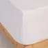 Arredo Algodón Liso Sábana ajustable colchón queen color blanco liso