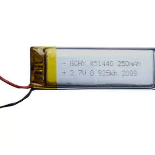 Bateria Recargable Lipo 250mah 3.7v 0.925wh 45x14x40 