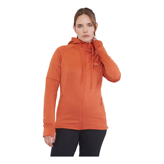 Polerón Outdoor Mujer Naranjo Corona