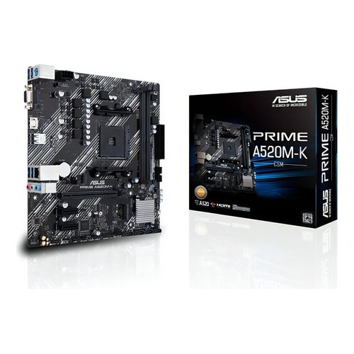 Board Asus Prime A520m-k / Am4 /  Ddr4 64gb  90mb0tvq-mcaayo