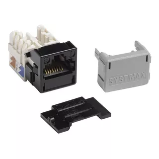 50 Pzs Jack Rj45 Cat6 Negro Systimax 700206667 Mgs400-003 