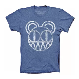 Radiohead Playeras Kid A Distressed Bear Camiseta