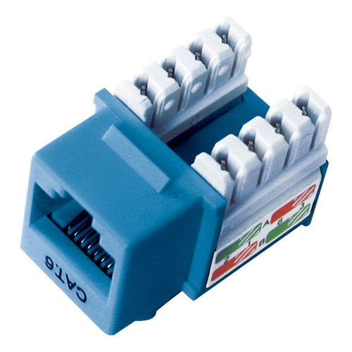 Jack Rj-45 Cat. 6 Azul Poncheo Dixon Kj8-c6-us/bln