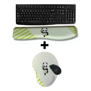 Kit Mousepad + Apoio Punho Teclado Ergonômico Personalizado 