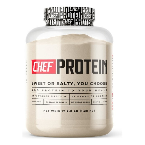 Suplemento en polvo CHEF PROTEIN  Sweet Chef Protein Sweet proteína whey / enzima lactasa en pote de 1.28g