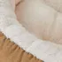 Cama Para Mascotas Dona 51cm Base Antideslizante Color Marrón