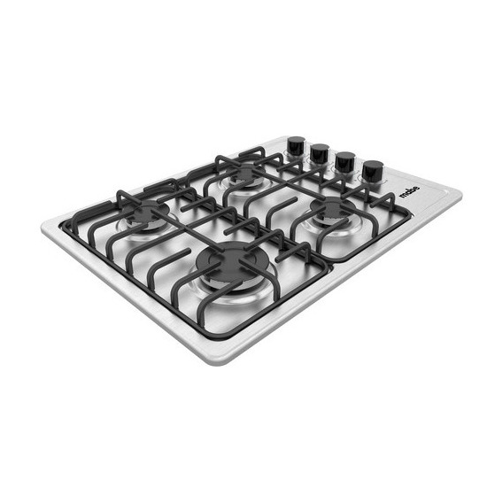 Anafe De Empotrar A Gas Inox Mabe Cmg6044sc-2pe 4 Hornallas Color Gris