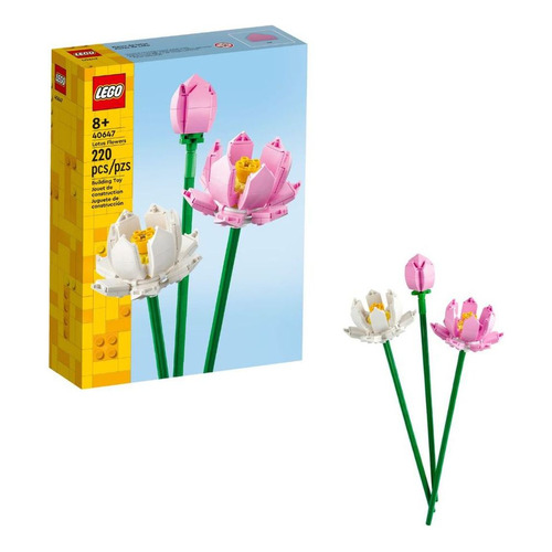 LEGO® Iconic Flores de Loto flores construibles para encantar a niños y adultos amantes de la naturaleza 40647