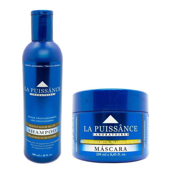 La Puissance Kit Blue Shampoo + Máscara Matizadora 3c