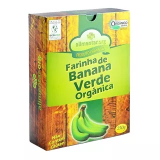 Farinha De Banana Verde Orgânica Alimentar 250 G
