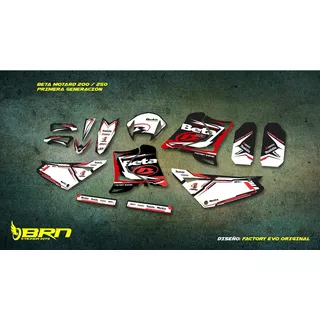 Kit De Calcos Beta Motard 200(tr) / 250 Primera Generación