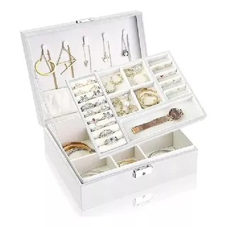 Estuche Organizador Cuero Caja Alhajera Bijou Collares 