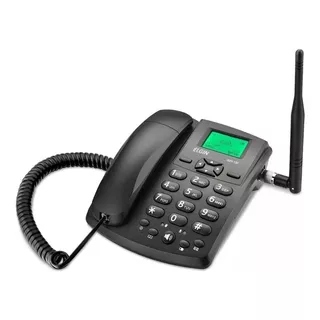 Telefone Celular De Mesa Fixo Rural Gsm100 Preto Elgin T Ope