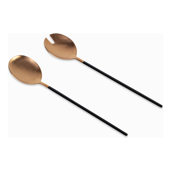 Set De Servidoras Copper - Negro Ambiente Gourmet