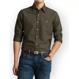 Camisa Polo Lisa Slim Fit Negra, Importadas Las Mejores