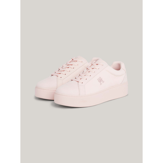 Tenis Rosas Bajos Con Plataforma De Mujer Tommy Hilfiger