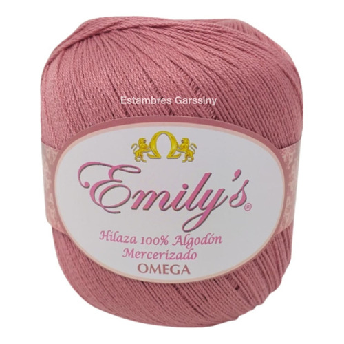 Hilaza Emily's Omega 100% Algodón Bola De 150g Color Palo de rosa