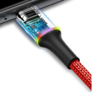 Cable iPhone iPad Ligthing Carga Rapida Reforzado 1 Metro