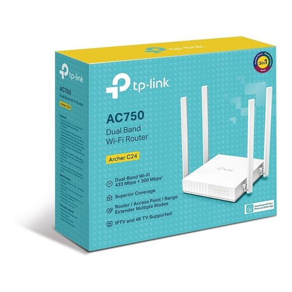 V Router Tp-link Archer C24 Doble Banda Ac750 Wireless
