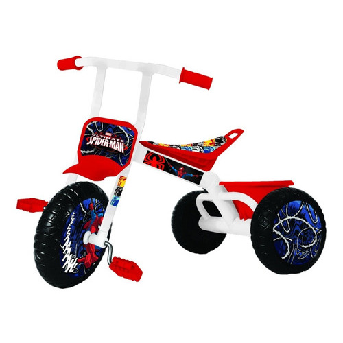Triciclo Para Niños Max - Spiderman Disney - Unibike Color Rojo