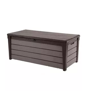 Keter Brush Deck Box Woodland Banco De Almacenamiento