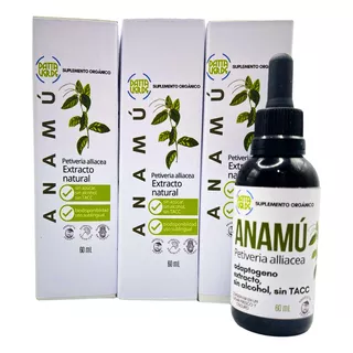 Anamu Petiveria Alliacea Extracto Combo Pack De 3 Uds.