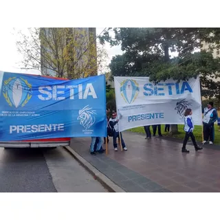 Bandera Personalizada P/ Marchas 3 X 1.5 M Tela Pesada