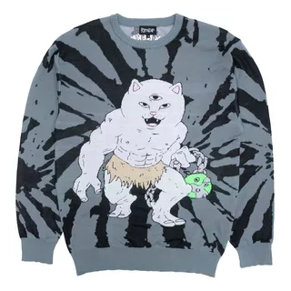 Suéter Ripndip X Nerm Knit Sweater Lord Nermal Gato Original