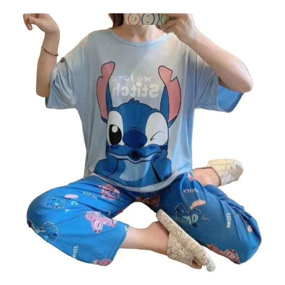 Pijama Pantalon Y Remera Stitch Minnie Donald Daisy Mickey