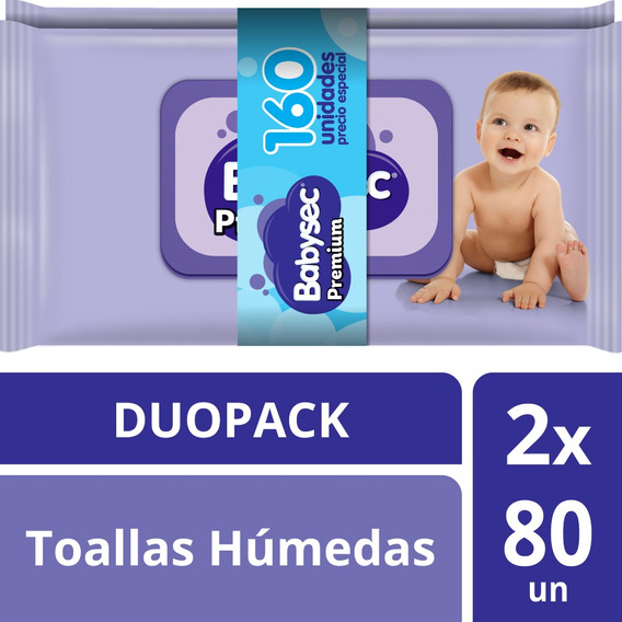 Toallas Humedas Babysec Premium 160 Unid