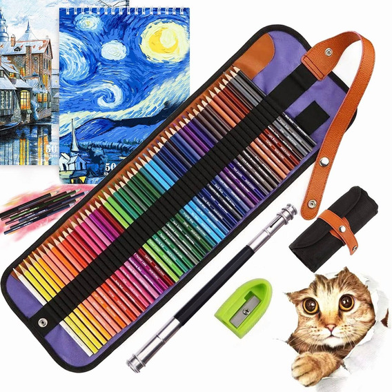 Set De Lápices De Colores Profesionales Y Artísticos 50 Pcs