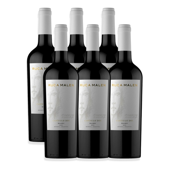 Vino Ruca Malen Tinto Capítulo Dos Malbec 750ml Caja X6u