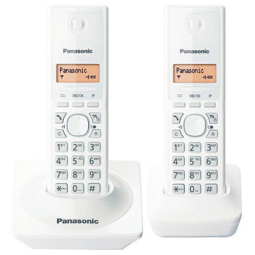 Telefone Panasonic KX-TG1712 sem fio - cor branco