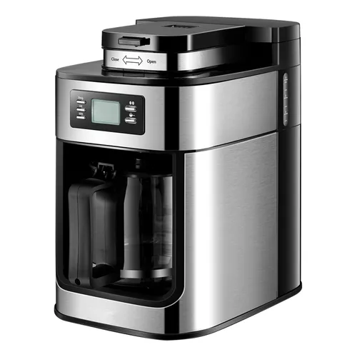 Cafetera Programable Con Temporizador, 1050 W, Tamaño Grande Color  Negro/plateado