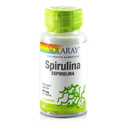 Spirulina Espirulina 60 Cápsulas Veganas Solaray