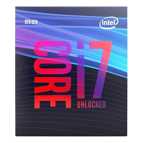 Procesador gamer Intel Core i7-9700K BX80684I79700K de 8 núcleos y  4.9GHz de frecuencia con gráfica integrada