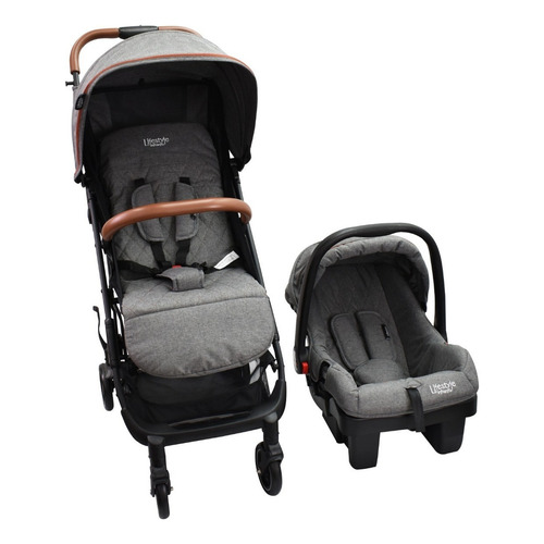 Carriola Lock It Travel System Gris - Infanti Color del chasis Negro