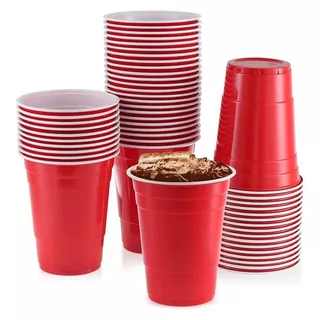 Copo Para Festa Halloween Red Cup 400ml Vermelho- Kit 25un