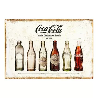 Placa Poster Vintage Metal 29 X20cms Aviso Coca Cola