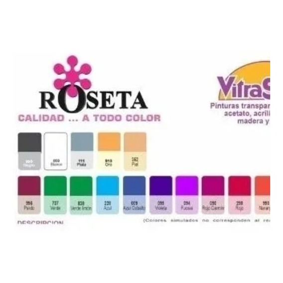 Vitraseta X 8 Unidades, Colores Surtidos 